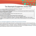 The Meaningful Engagement Toolbox FAQ